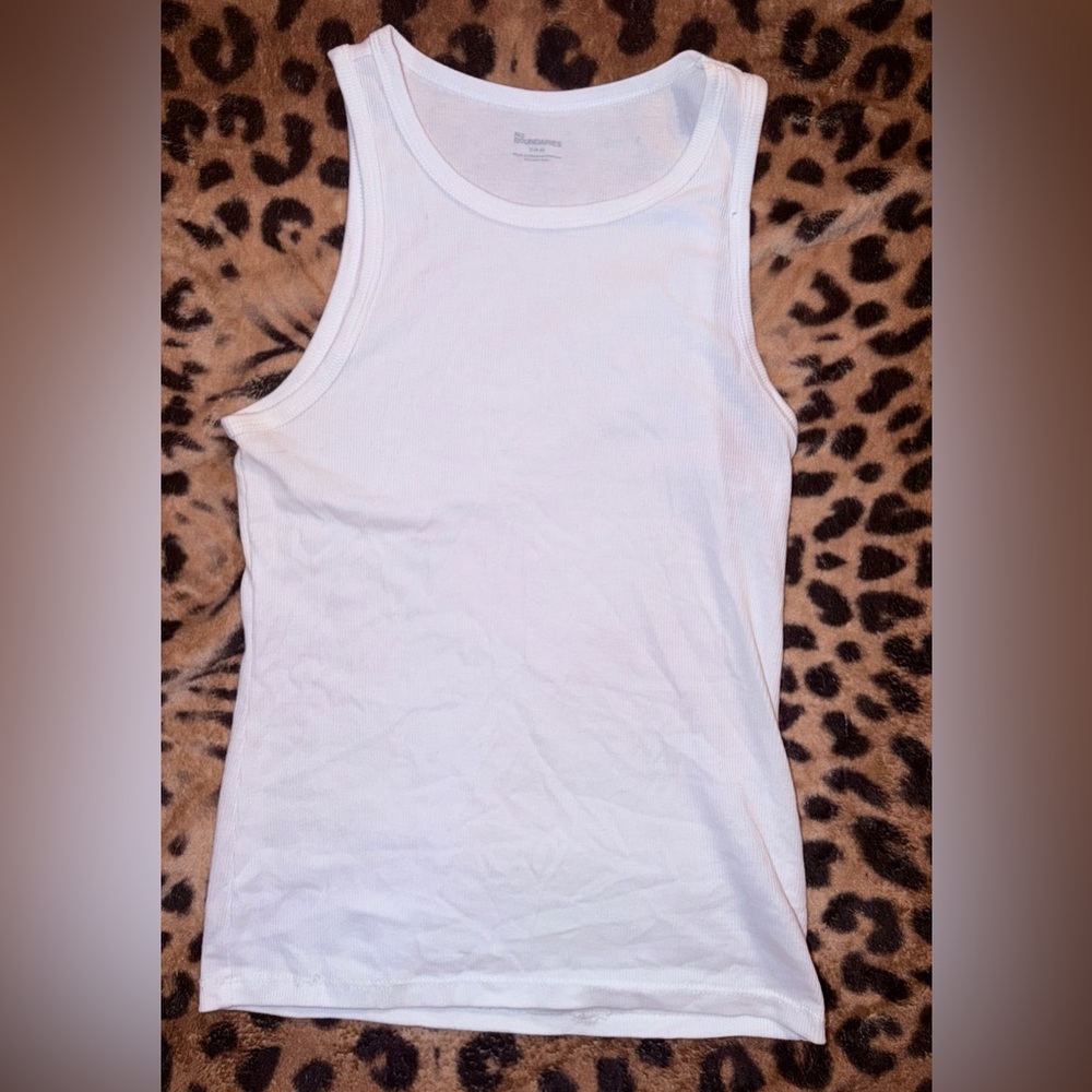 No Boundaries White Tank Top